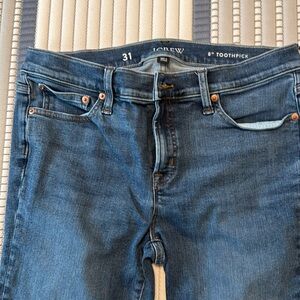 J.CREW toothpick jeans skinny 31